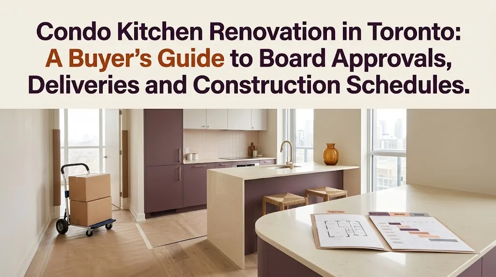 Condo Kitchen Renovation in Toronto: A Buyer's Guide to Board Approvals, Deliveries and Construction Schedules