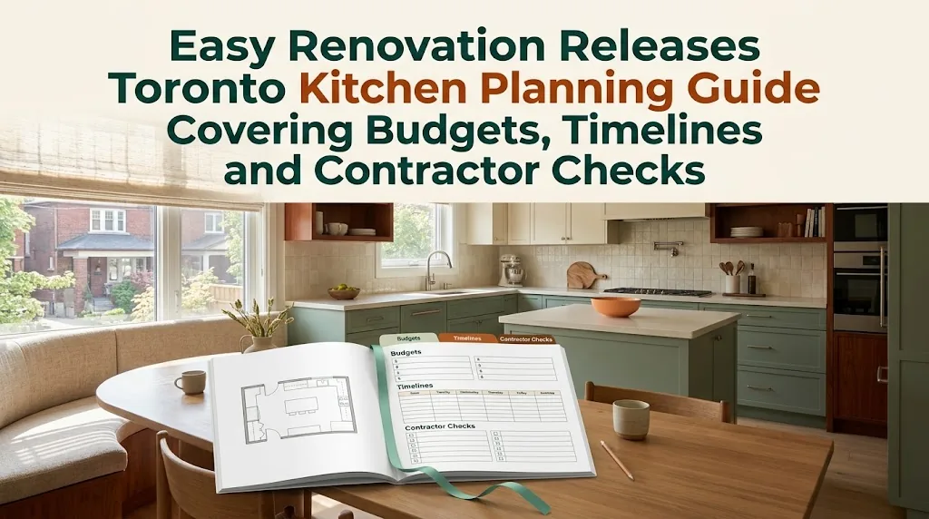 Easy Renovation Releases Toronto Kitchen Planning Guide Covering Budgets, Timelines and Contractor Checks