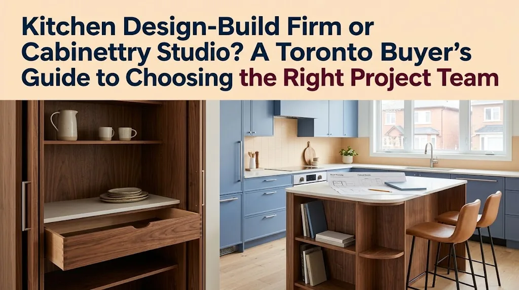 Kitchen Design-Build Firm or Cabinetry Studio? A Toronto Buyer's Guide to Choosing the Right Project Team