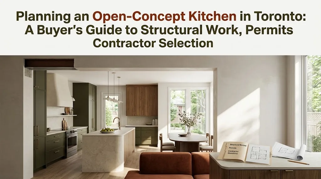 Planning an Open-Concept Kitchen in Toronto: A Buyer's Guide to Structural Work, Permits and Contractor Selection