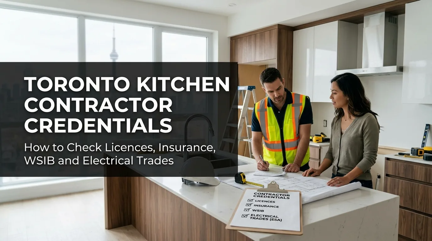 Toronto Kitchen Contractor Credentials: How to Check Licences, Insurance, WSIB and Electrical Trades